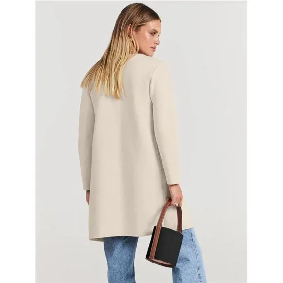 Women's Open Front Knit Lightweight Cardigan Casual Long Coatigan Sweater